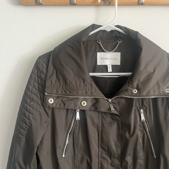 BCBGeneration Arm Olive Green Utility Jacket Size M - Picture 4 of 9